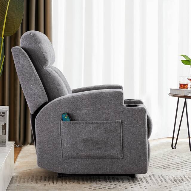 Massage Recliner Chair with Heat and Vibration Manual Sofa