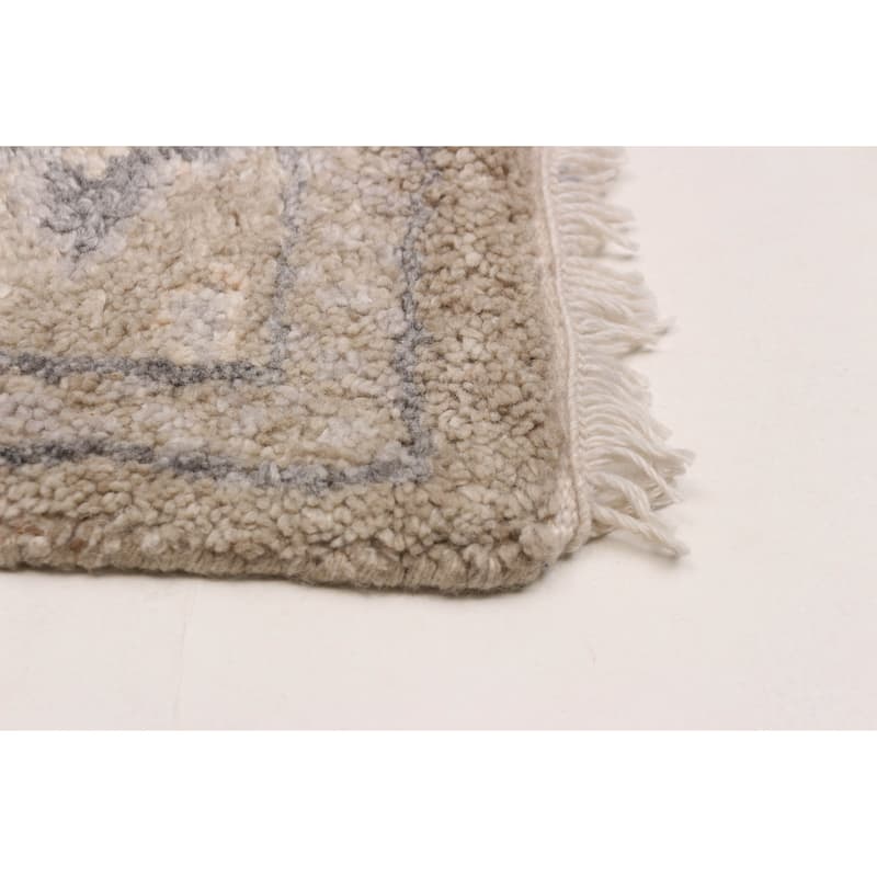 ECARPETGALLERY Hand-knotted Jules Serapi Taupe Wool Rug - 5'3 x 7'8