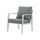 preview thumbnail 2 of 13, 34"H Aluminum Lounge Chair with Sleek Rope Accents and Comfortable Cushions, Perfect for Modern Outdoor and Indoor Spaces