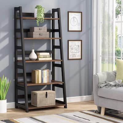 5-tier Ladder Shelf Bookcase Bookshelf for Living Room