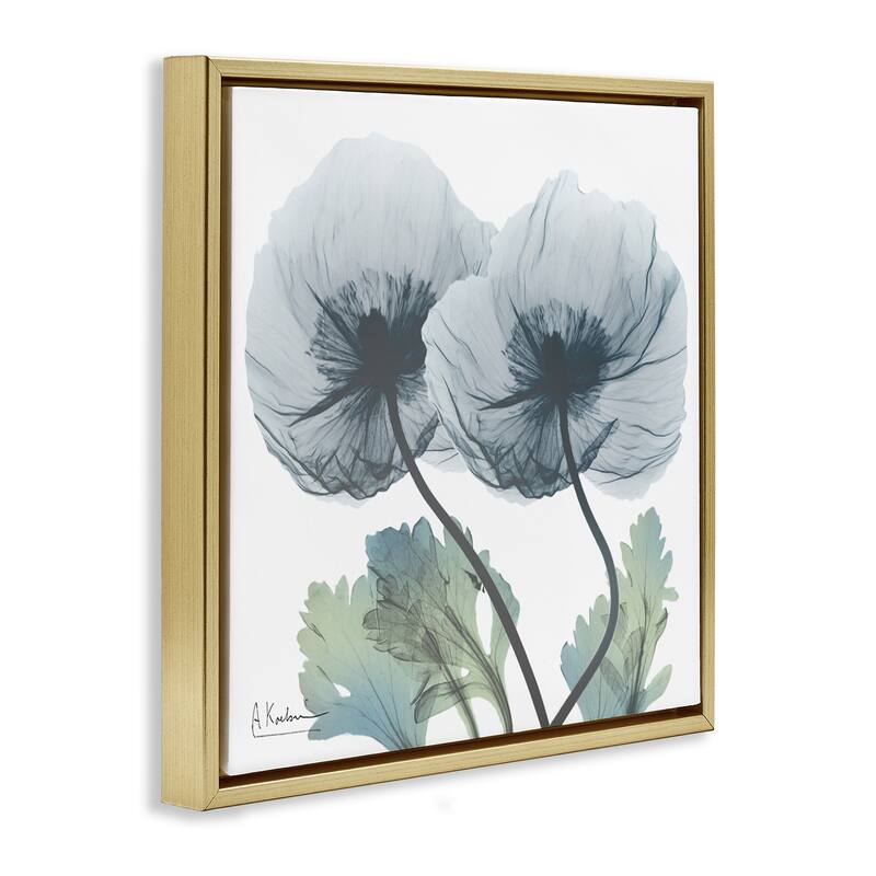 Stupell Double Modern Flower Blossoms Framed Floater Canvas Wall Art Design By Albert Koetsier