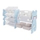 preview thumbnail 15 of 17, Kids Toy Storage Organizer, Toy Organizer with 2 Tier Bookshelf, Toy Storage with Shelf and 12 Toy Bins