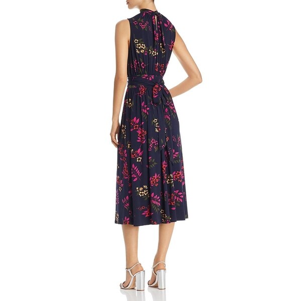 leota mindy shirred midi dress