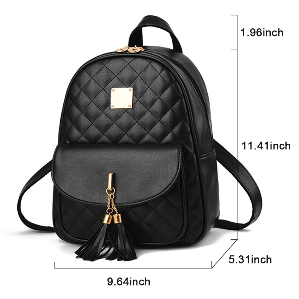 Shop Women S Simple Design Fashion Quilted Casual Backpack Leather