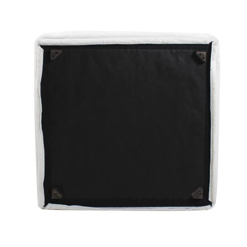 Universal Square Ottoman Shar Pei White