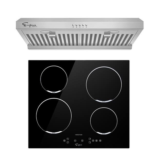 2 Piece Kitchen Appliances Packages Including 24" Induction Cooktop and