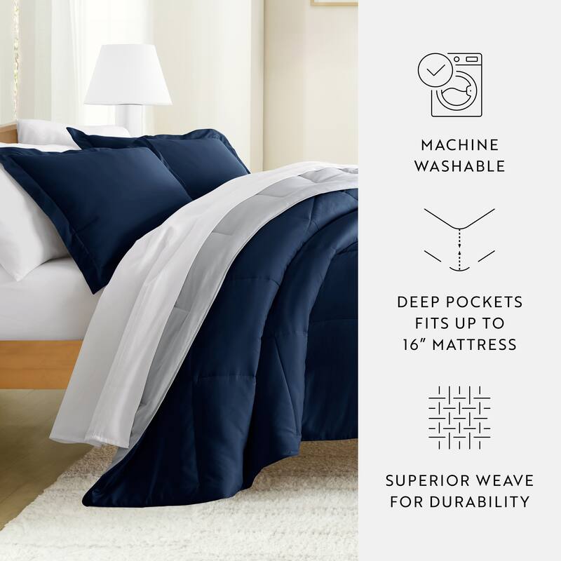 Simply Essential Dorm In A Bag Comforter, Sheet Set and Mattress Pad