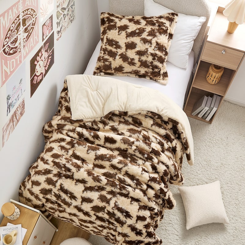 Cowboy - Coma Inducer® Oversized Comforter Set - Brown Cow