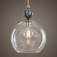 preview thumbnail 6 of 4, Uttermost Mendota 1-Light Glass Pendant