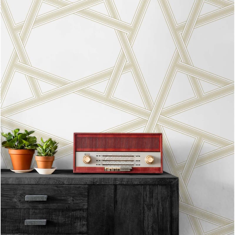 NextWall Crossroads Geo Peel and Stick Wallpaper
