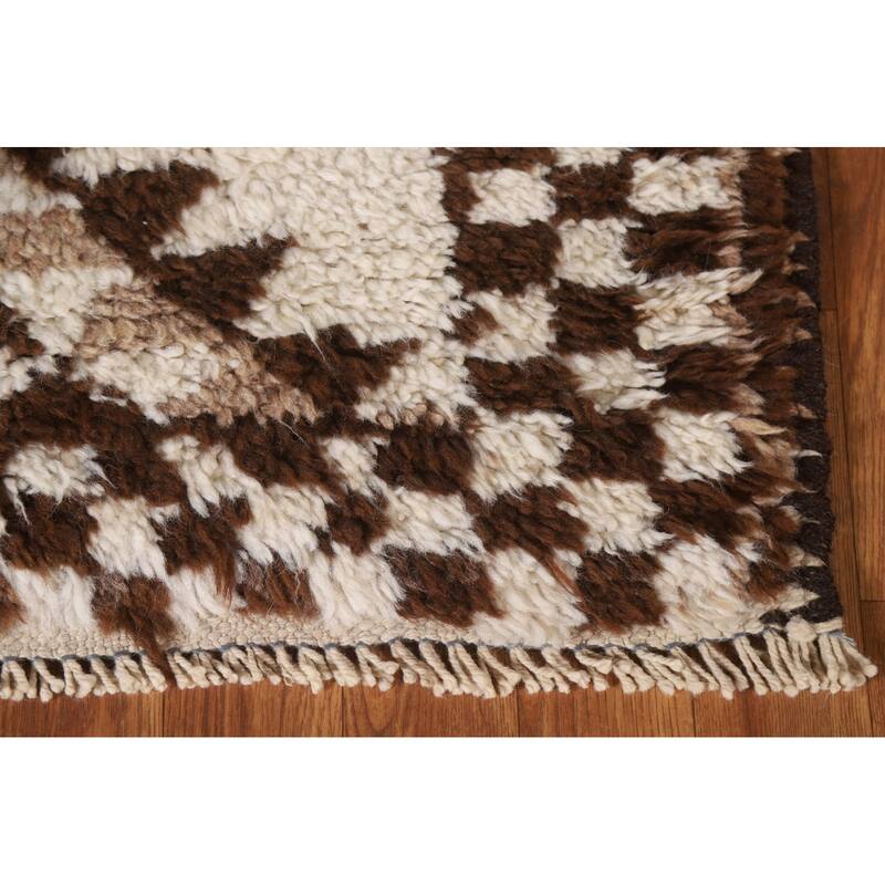 Anatolian Beige Turkish Runner Rug Handmade Oriental Wool Carpet - 2'8"x 10'8"