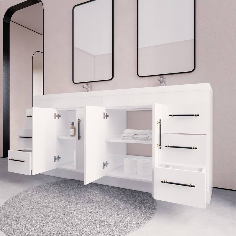 Eliza 72'' Freestanding Vanity with Double Sink
