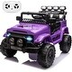 preview thumbnail 35 of 39, 12V Kids Ride on Truck, Ride on Jeep Car with Remote Control Purple