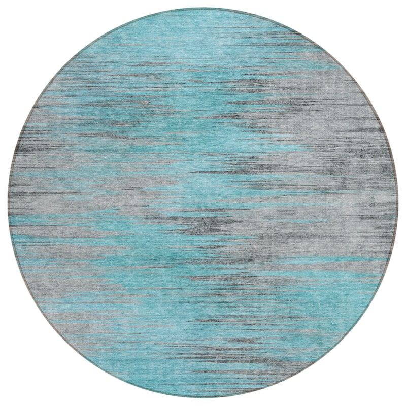 HomeRoots Abstract Transitional Rectangle Outdoor Rug