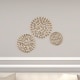 preview thumbnail 25 of 30, Metal Starburst Wall Decor with Cutout Design - Gold or Silver - Set of 3