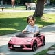 preview thumbnail 31 of 43, Corvette dual-wheel drive sports car with 2.4G remote control 12V 4.5A.h red C8 Pink