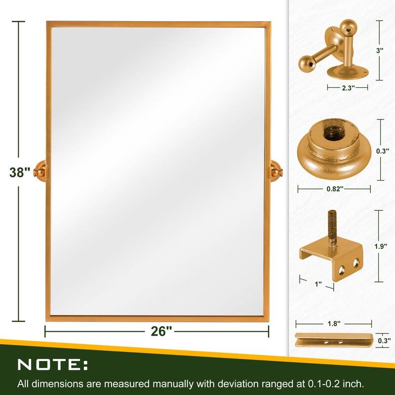 Iron Metal Frame Rectangular Windowpane Wall Mirror Farmhouse Rustic Elegant Decor for Living Room Bedroom Bathroom Entryway