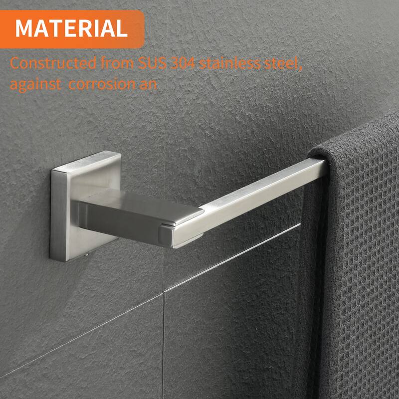 4 Piece Bathroom Hardware Set Wall Mount Bathroom Towel Holder Bar Set Bathroom Fixtures 304 Stainless Steel Bath Accessories