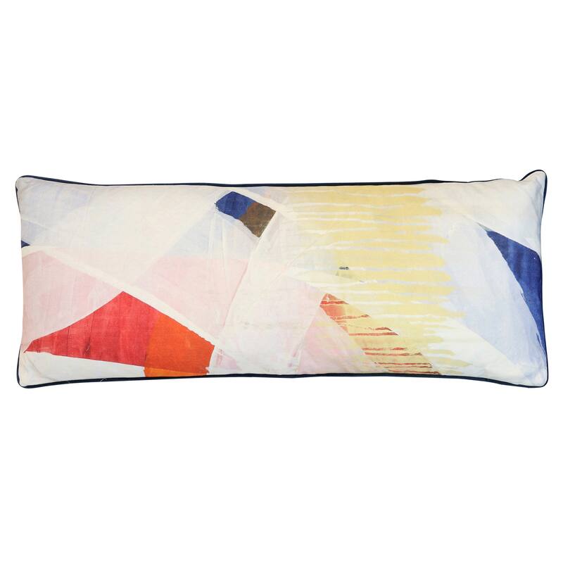 StyleCraft Colorful Layers Pillow - Multicolor - 36" x 14"