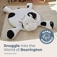 preview thumbnail 3 of 4, Bearington Lil' Gilly 30" Cow Tummy Time Mat, Cow Baby Pillow Blanket for Baby - Multi