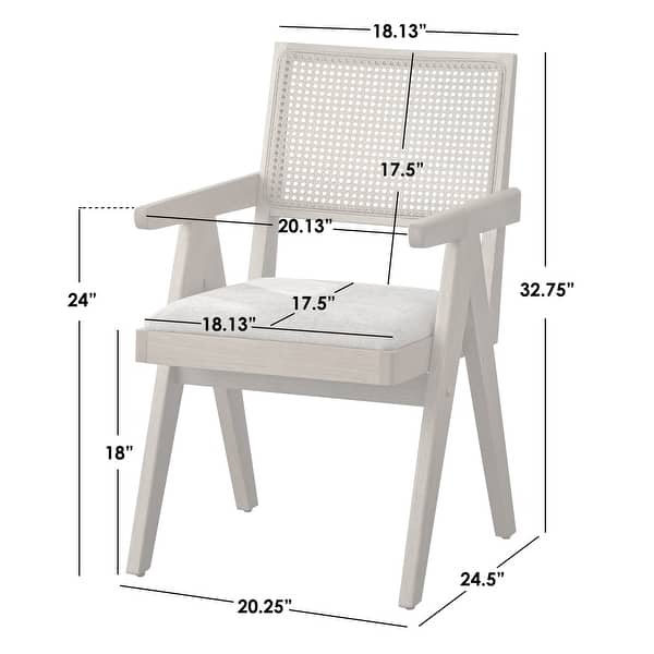 dimension image slide 3 of 4, Lifestorey Baywood 6-Piece Solid Wood Dining Set with Bench