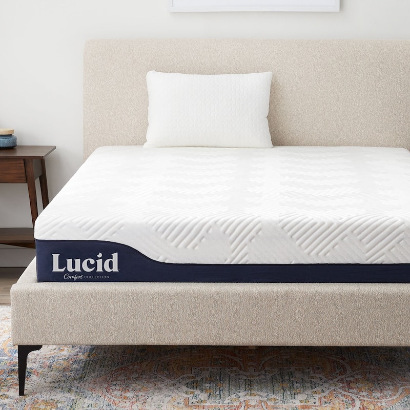 LUCID Comfort Collection 10-in. Gel and Aloe Vera Hybrid Mattress