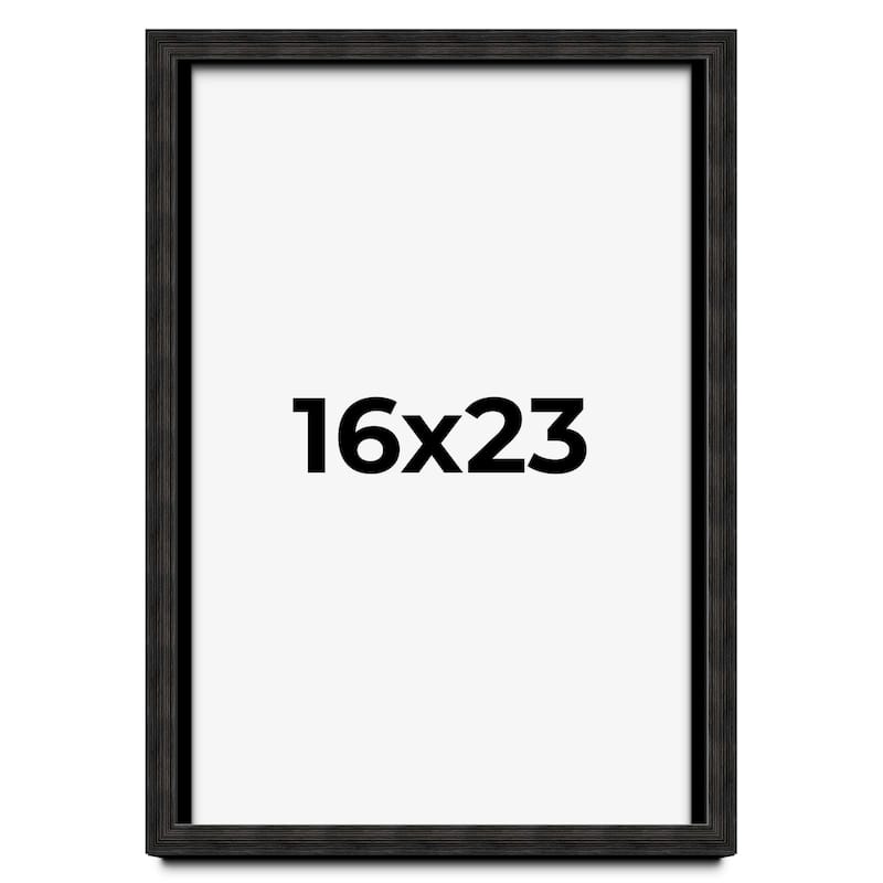 16x23 Shadow Box Black Rustic Barnwood Display Frame | 1.125 Inch