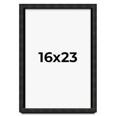 16x23 Shadow Box Black Rustic Barnwood Display Frame | 1.125 Inch