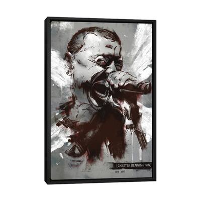 iCanvas "Chester Bennington I" by Nikita Abakumov Framed Canvas Print