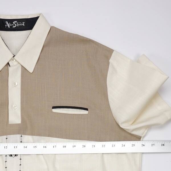 Shop Alan Stuart Vtg 70 S Retro Button Pullover Polo Shirt Mens Xl