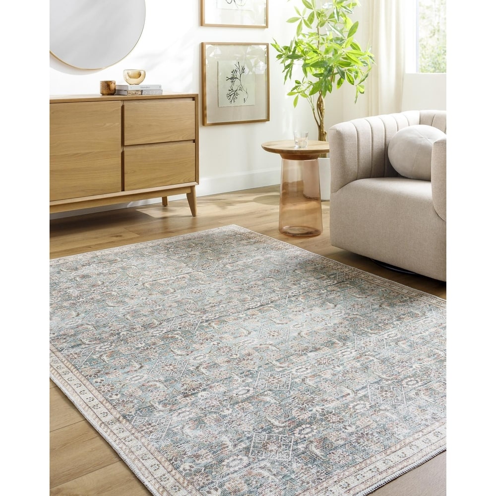 Livabliss Amelie Traditional Oriental Indoor/Outdoor Area Rug