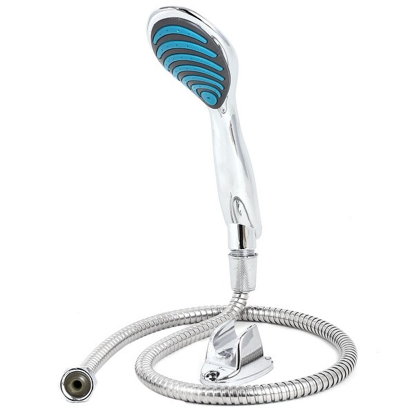 Bathroom Flexible Hose Handheld Spray Shower Head w Wall Mount Holder