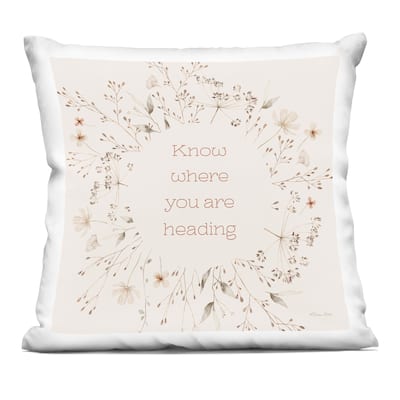 Stupell Know Where You Are Heading Decorative Printed Throw Pillow Design by Susan Ball