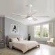 preview thumbnail 36 of 48, 52 Inch Lowe Profile Ceiling Fan with Light,3 CCT LED,Remote Control-Farmhouse, Modern, Contemporary - 52 inches