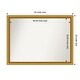 preview thumbnail 98 of 191, Wall Mirror Choose Your Custom Size - Extra Large, Townhouse Gold Wood Outer Size: 44 x 33 in