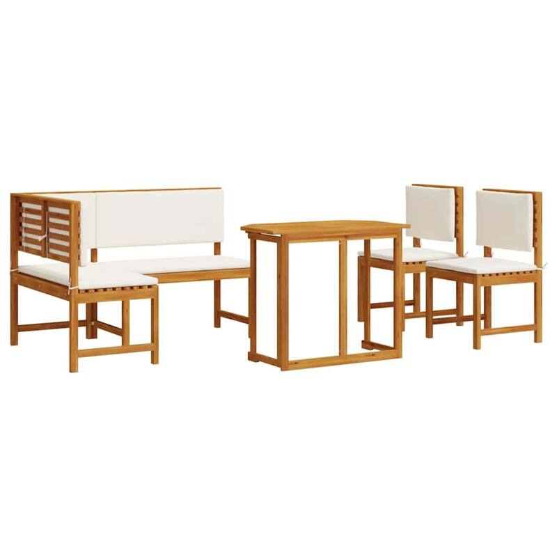 vidaXL Garden Bench Set Brown solid acacia wood - 20 x 35 x 30