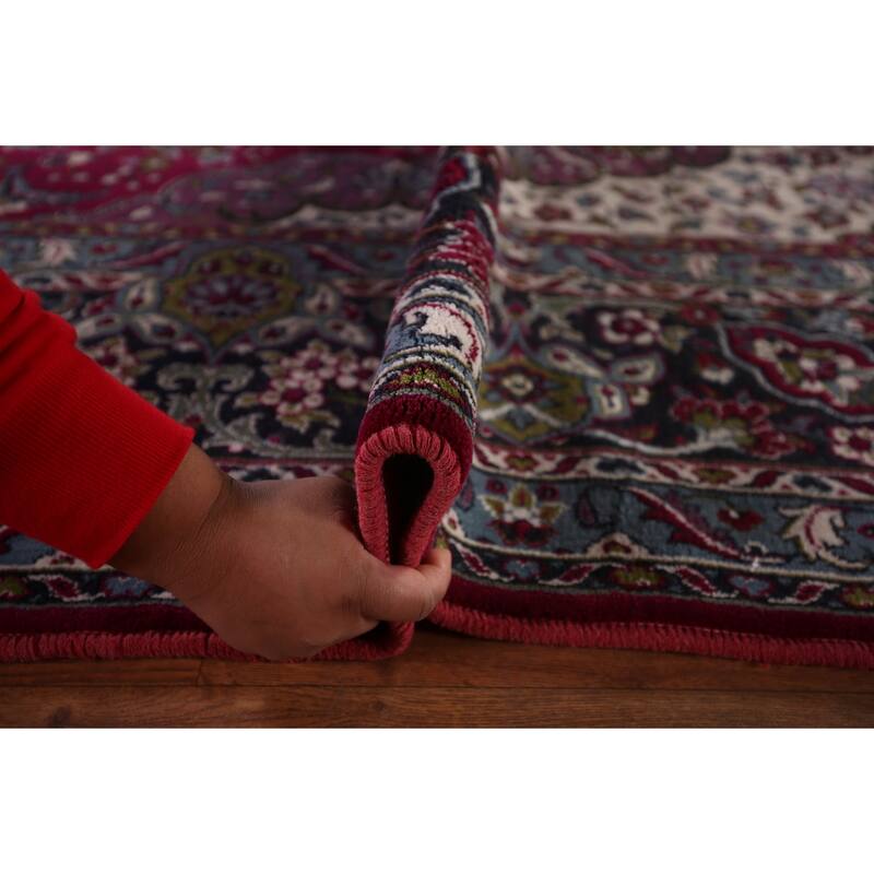 Traditional Kashan Turkish Large Rug Machine Made Carpet - 9'8" x 13'6"