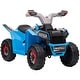 preview thumbnail 2 of 27, 6V Kids ATV Quad Car with Back Trailer, Electric Ride-On for Toddlers with Forward/Reverse, and Wear-Resistant Wheels Blue
