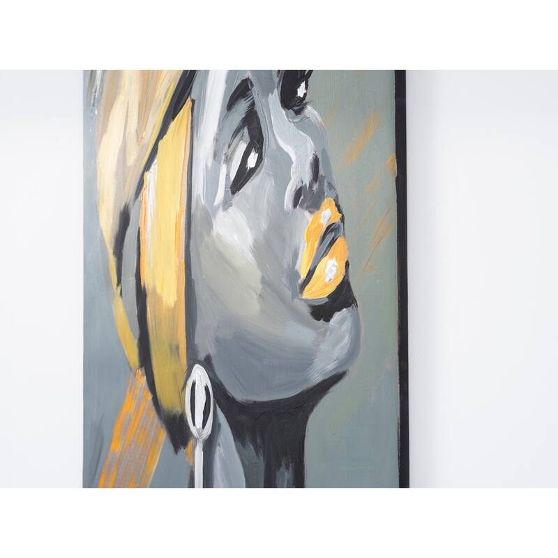 Wandela Wall Canvas Paintings 47'' x 19'' - Grey