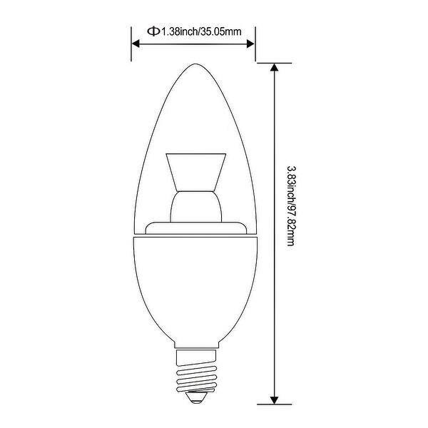 Shop 5w Dimmable E12 Led Candelabra Bulb 4000k Cool White Overstock 18552935