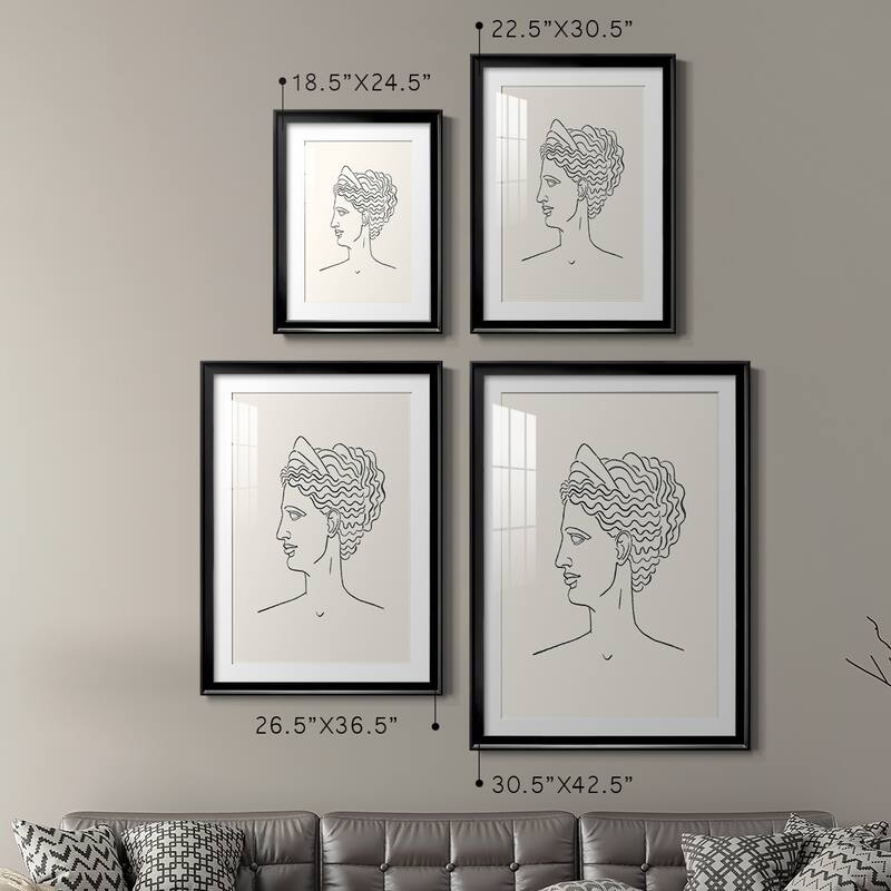 Greek Busts III Premium Framed Print Ready to Hang Bed Bath