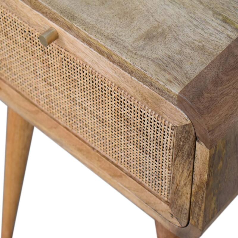 Nightstand with Storage Drawer & Solid Wood Tabletop,For Bedroom, Living Room