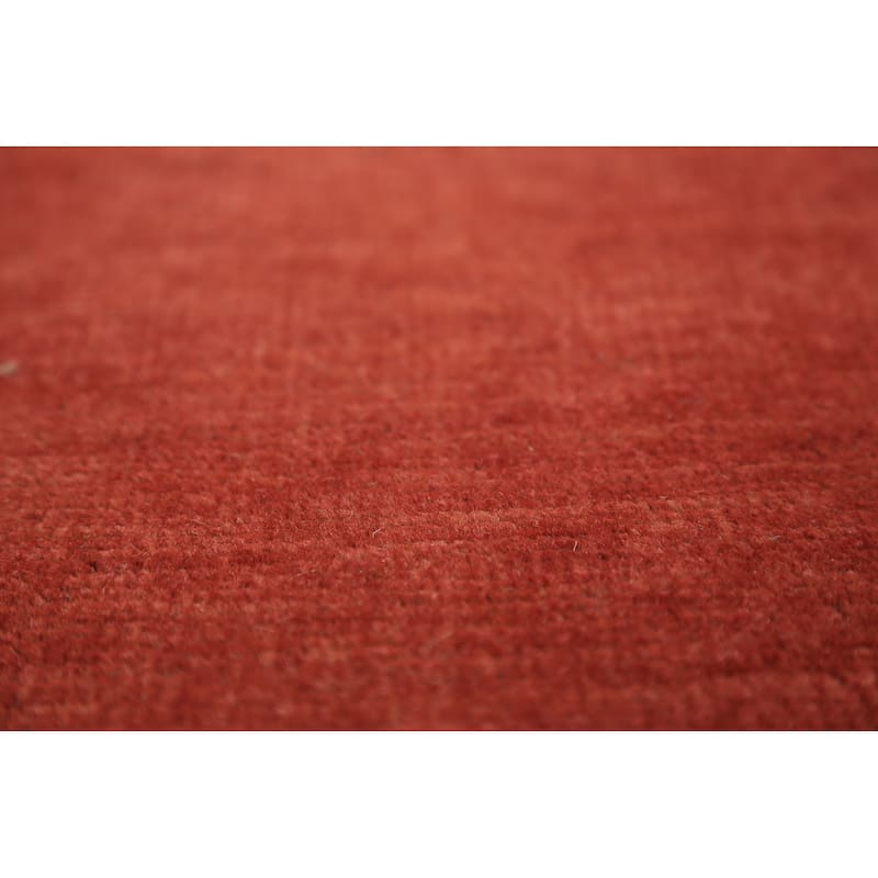 Gabbeh Oriental Runner Rug Hand-Knotted Wool Carpet - 2'9" x 12'10"