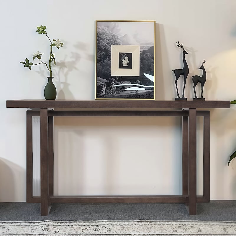 Slim 59" Console Table – Space-Efficient MDF Entryway Table for Hallways, Foyers & Living Rooms‌
