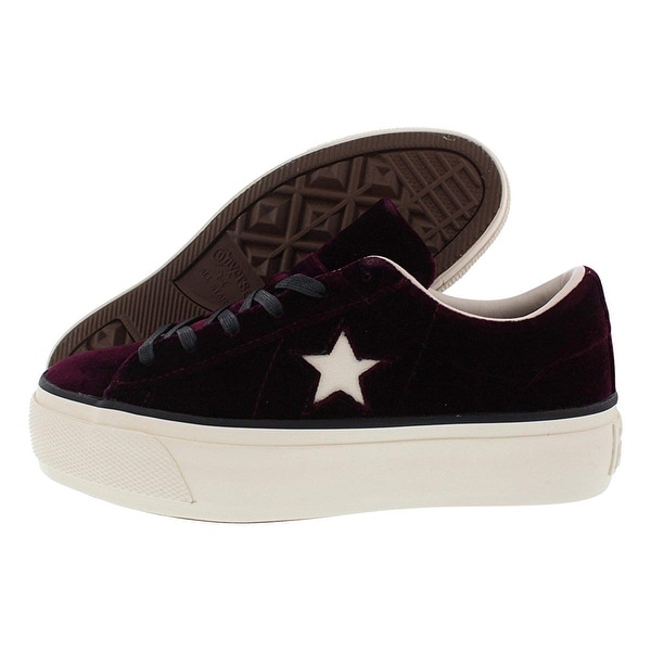 converse one star velvet platform ox