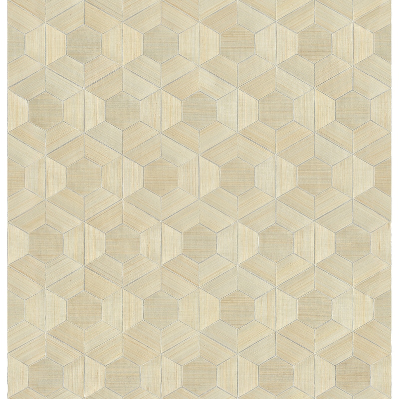 A-Street Prints Linzhi Metallic Abaca Grasscloth Wallpaper