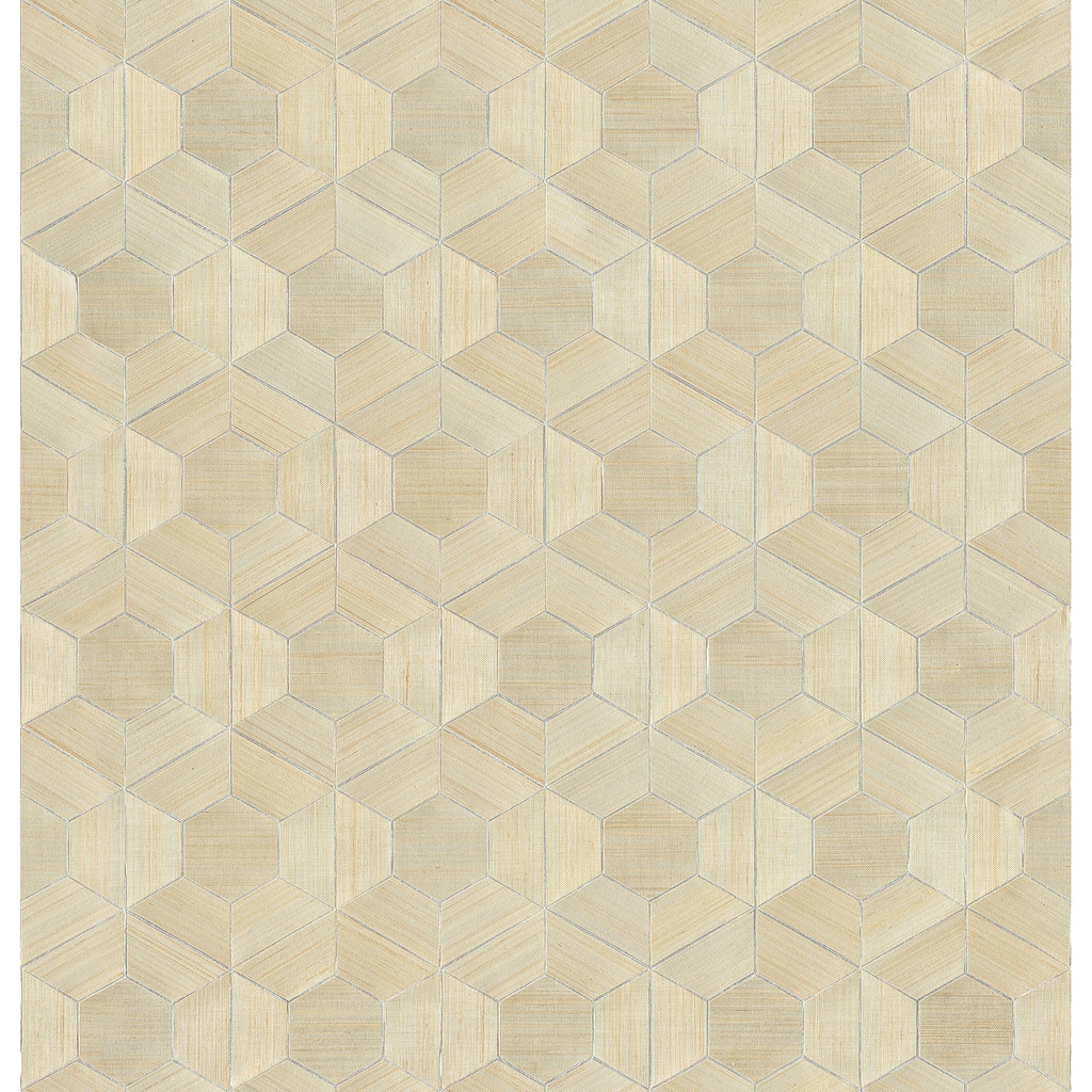 A-Street Prints Linzhi Metallic Abaca Grasscloth Wallpaper
