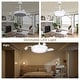 preview thumbnail 50 of 71, Bella Depot 36" Modern Retractable Ceiling Fan with Dimmable Led Light, Remote and APP Control 6-Speed Reversible DC Motor