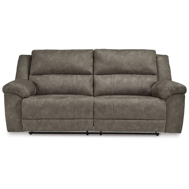 Signature Design by Ashley Laresview Gray Reclining Sofa - 92" W x 42" D x 43" H