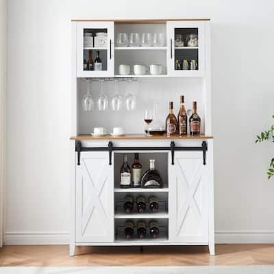 Farmhouse Coffee Bar Cabinet